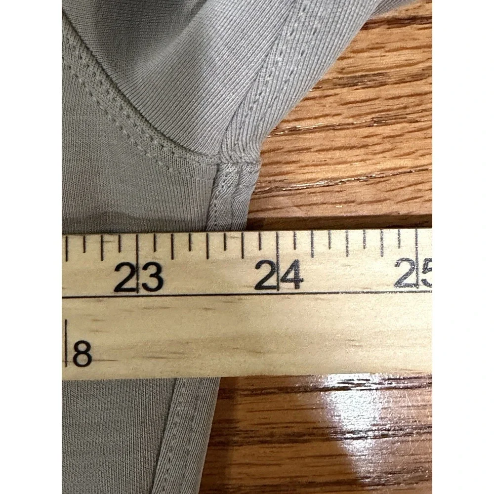 Luluemon Softstreme Perfectly Oversized‎ Cropped Crew Size 4 Riverstone *Flaw